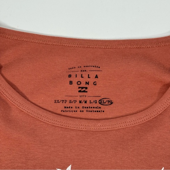 NWT New Billabong Women's Fall In Line T-Shirt XL Cropped Longsleeve Girls Shirt - Picture 6 of 7